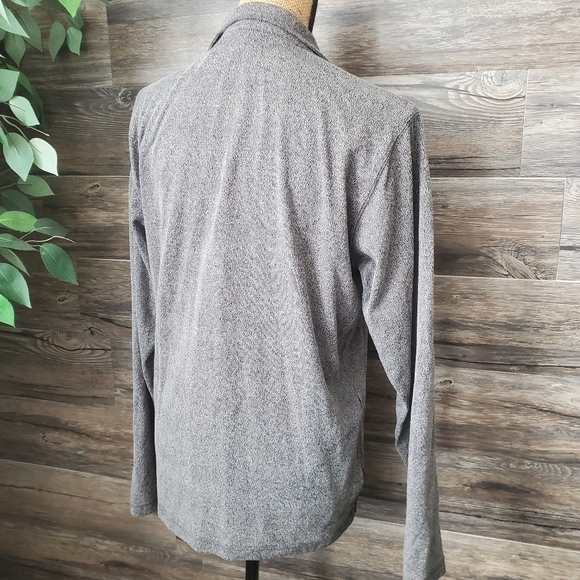 Exofficio Quarter Zip Pullover Sweater Gray Men's Medium - Picture 6 of 9